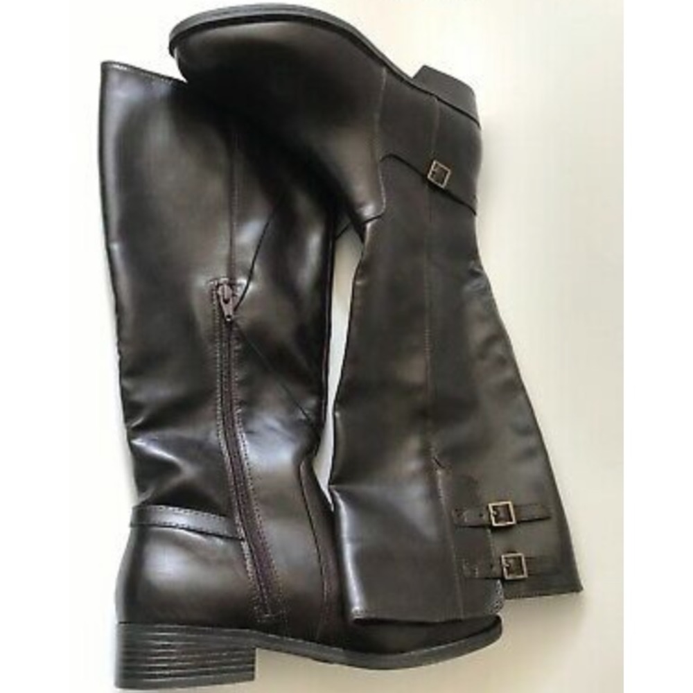 Dark brown riding boots